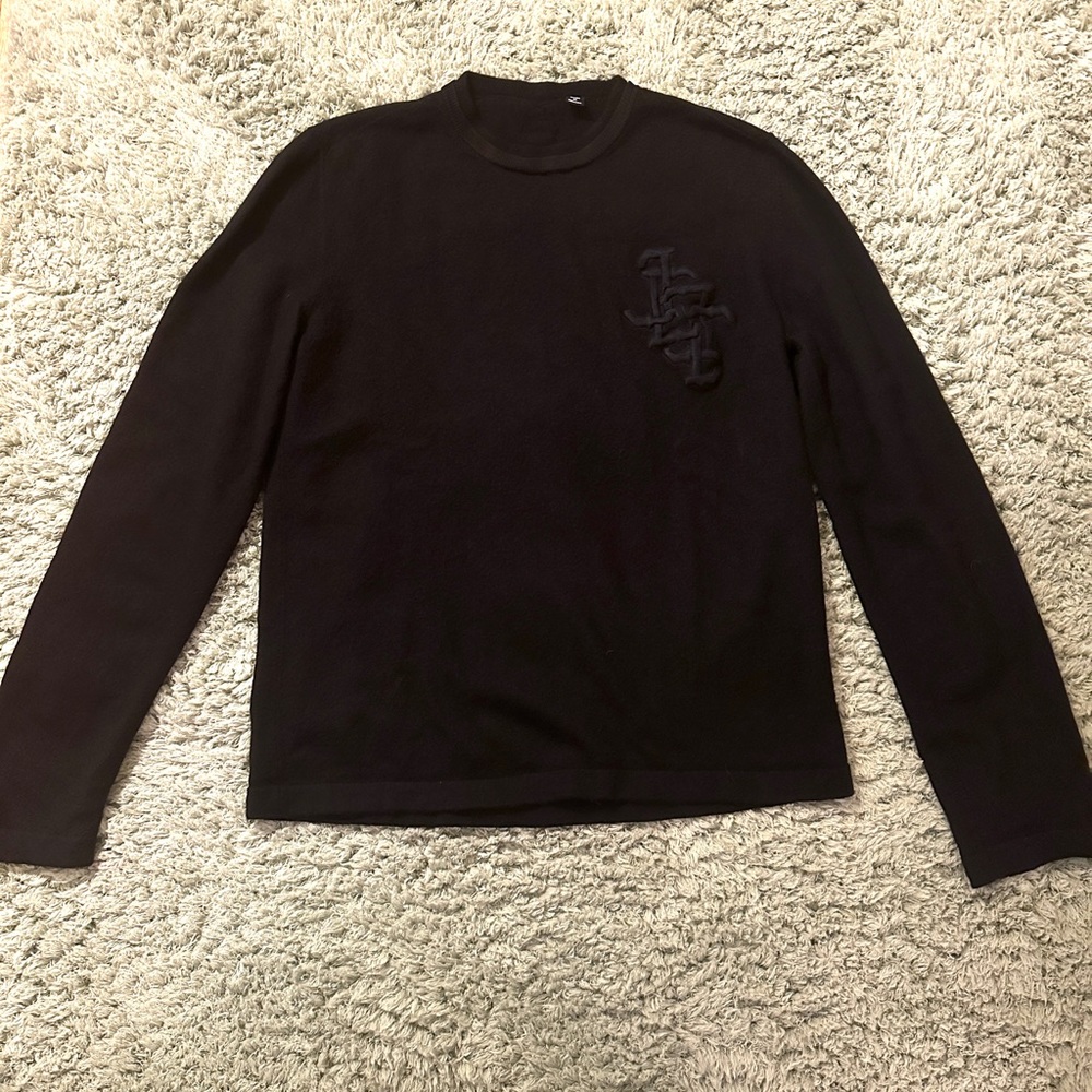 Women’s Just Cavalli Black Embroidered Logo Sweater Size Medium Large